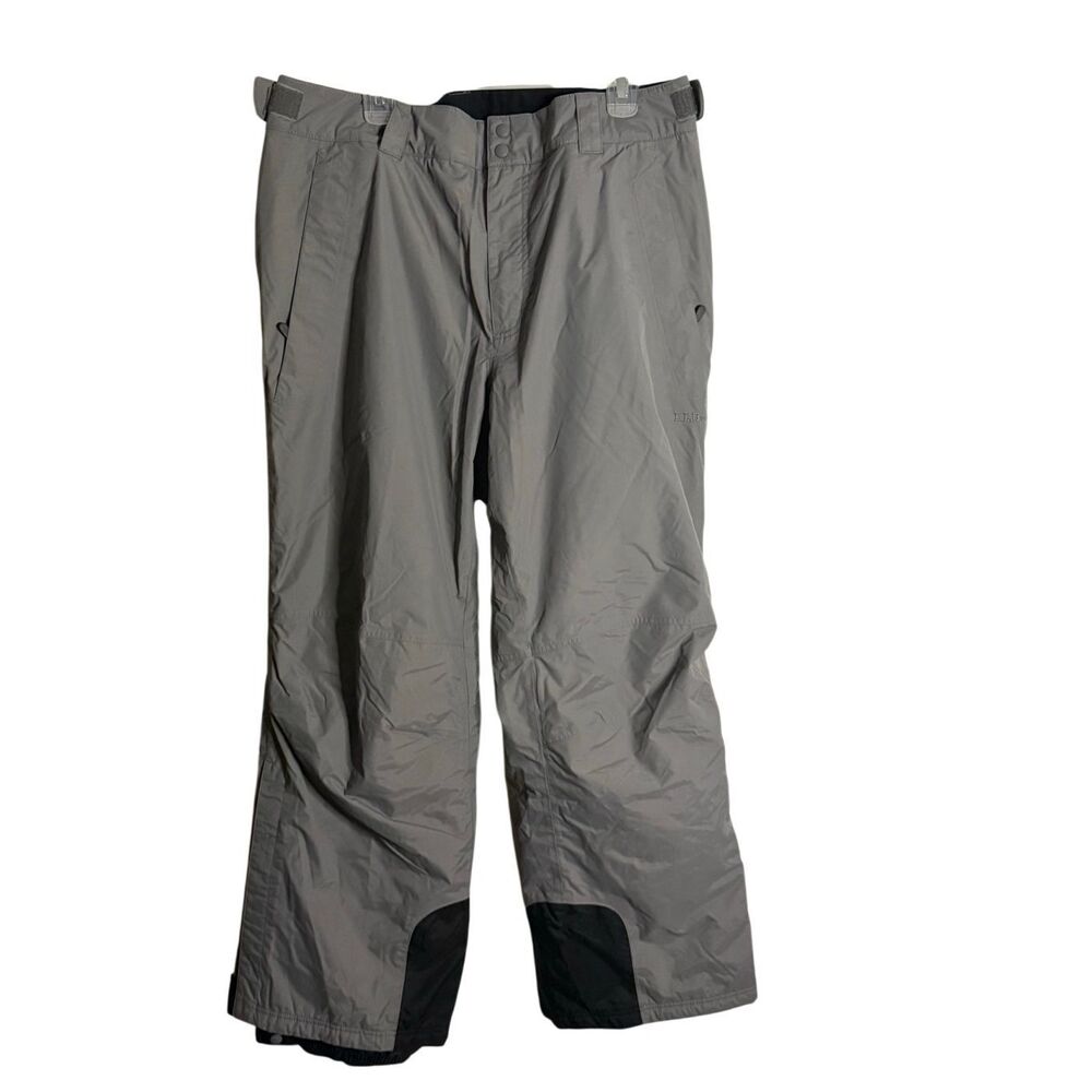 L.L. Bean Snow Ski Wind Pants Gray Black Size Men’s XXL